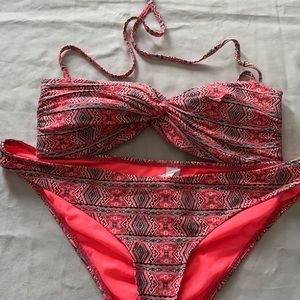 Atmosphere Neon Tribal Bikini sz 12